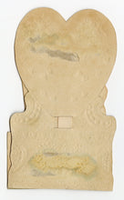 Load image into Gallery viewer, Antique Die-Cut, Pop-Up VALENTINE'S DAY CARD, Children Eating Pie, Doily