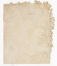 Load image into Gallery viewer, Antique, Die-Cut Early 1880's "With Fond Devotion" VALENTINE'S DAY CARD, Musical Couple