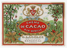 Load image into Gallery viewer, Antique, Unused CREME DE CACAO LABEL, Three Styles, Liqueur, Alcohol