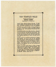 Load image into Gallery viewer, 1941 Vintage MAXFIELD PARRISH "TEMPLED HILLS" Christmas Card, Tintogravure