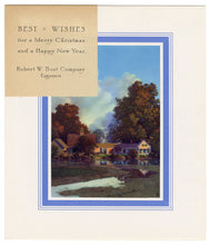 Load image into Gallery viewer, 1940's Vintage MAXFIELD PARRISH "SUN UP" Christmas Card, Tintogravure