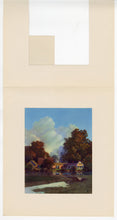 Load image into Gallery viewer, 1940's Vintage MAXFIELD PARRISH "SUN UP" Christmas Card, Tintogravure