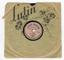 Load image into Gallery viewer, Antique 1920&#39;s French LUTIN JAVO DISQUE Phonograph Record with Sleeve