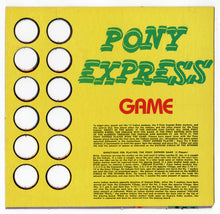 Load image into Gallery viewer, Vintage 1950's PONY EXPRESS BOARD GAME, Cowboys, Indians, Western Toy