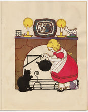 Load image into Gallery viewer, 1936 The Stick 'em Book of Mother Goose, Children's Activity Book, Helen Nyce