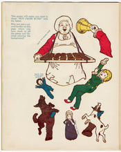 Load image into Gallery viewer, 1936 The Stick 'em Book of Mother Goose, Children's Activity Book, Helen Nyce