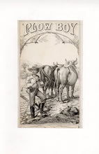 Load image into Gallery viewer, Original Plow Boy Cigar Caddy Label Proof, Tobacco