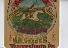 Load image into Gallery viewer, Antique Yeager Roller Mills Flour Bag, Native American, American West