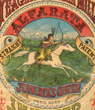Load image into Gallery viewer, Antique Yeager Roller Mills Flour Bag, Native American, American West