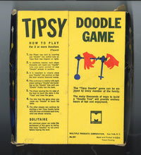Load image into Gallery viewer, Mid-Century Multiple's Original TIPSY DOODLE GAME || Full Game with Complete Pieces