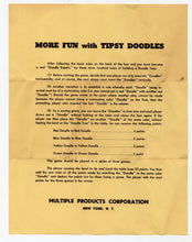 Load image into Gallery viewer, Mid-Century Multiple's Original TIPSY DOODLE GAME || Full Game with Complete Pieces