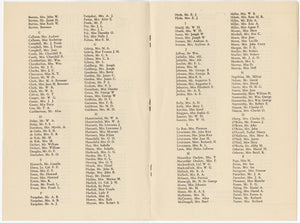 1936 Vintage S.S. Mariposa Ship Souvenir Passenger List, Honolulu, LA, SF 
