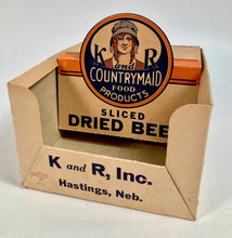 Load image into Gallery viewer, Antique 1920's COUNTRY MAID SLICED BEEF Package, Store Display, K&R INC.