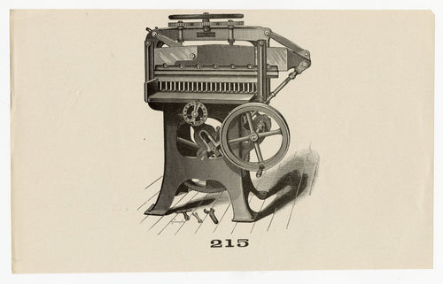 Letterpress and Printing Equipment Original Print | Press 215