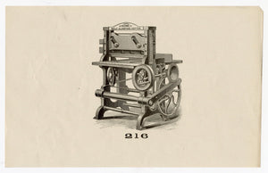 Letterpress and Printing Equipment Original Print | Press 216 Acme Cutter