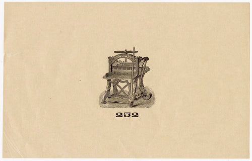 Letterpress and Printing Equipment Original Print | Press 252, Sanborn