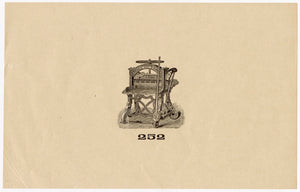 Letterpress and Printing Equipment Original Print | Press 252, Sanborn