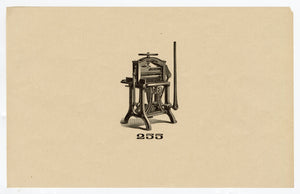 Letterpress and Printing Equipment Original Print | Press 255, American