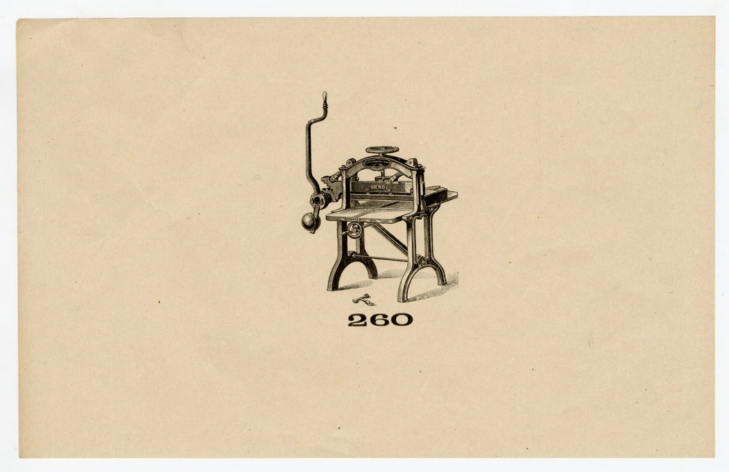 Letterpress and Printing Equipment Original Print | Press 260