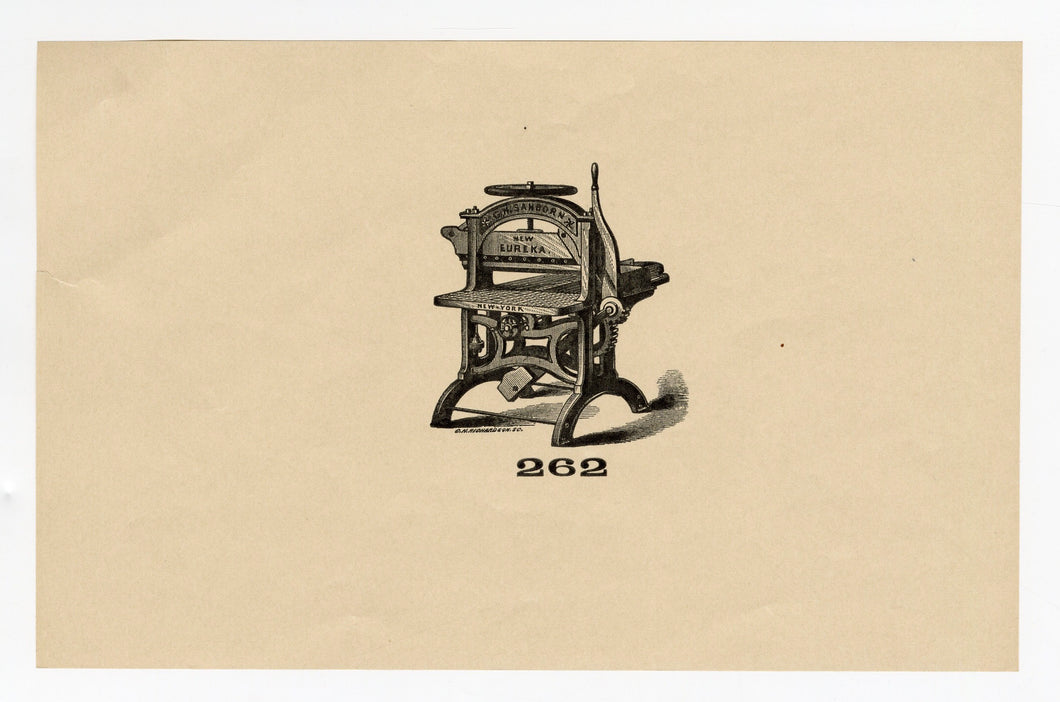 Letterpress and Printing Equipment Original Print | Press 262