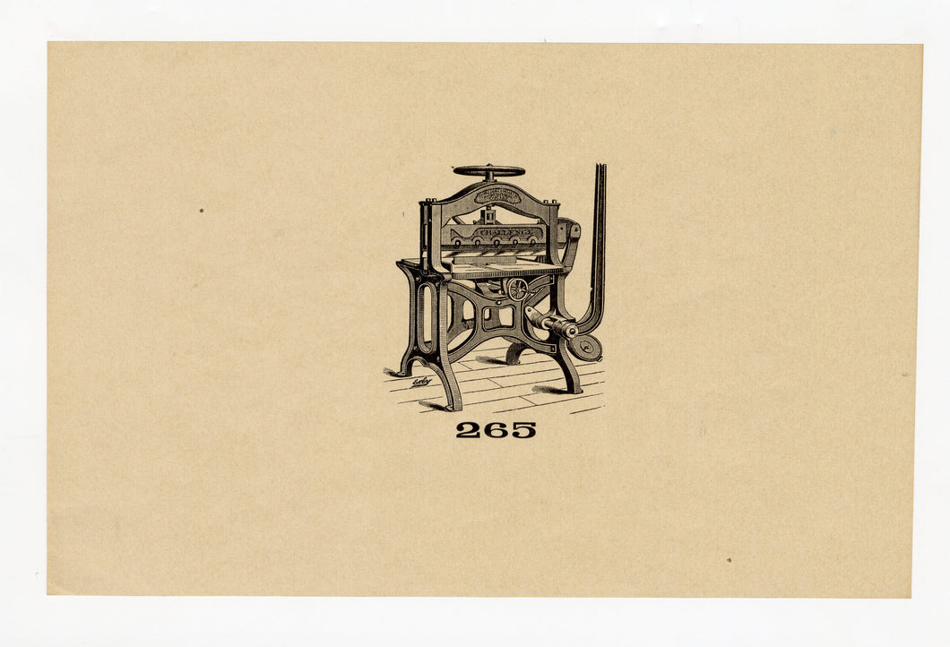 Letterpress and Printing Equipment Original Print | Press 265