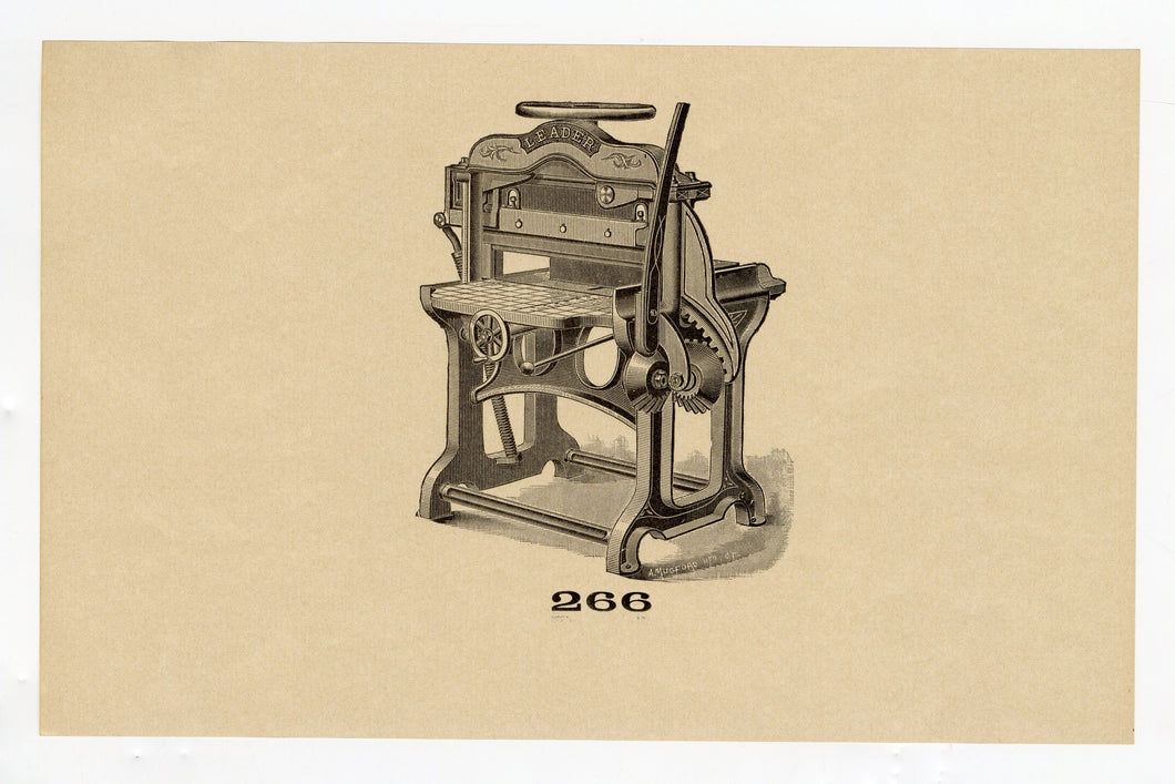 Letterpress and Printing Equipment Original Print | Press 266