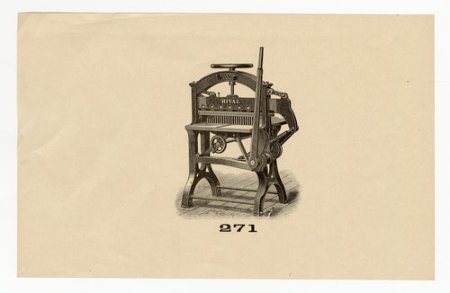 Letterpress and Printing Equipment Original Print | Press 271