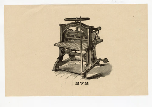 Letterpress and Printing Equipment Original Print | Press 272