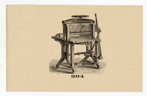 Letterpress and Printing Equipment Original Print | Press 284, Ben Franklin