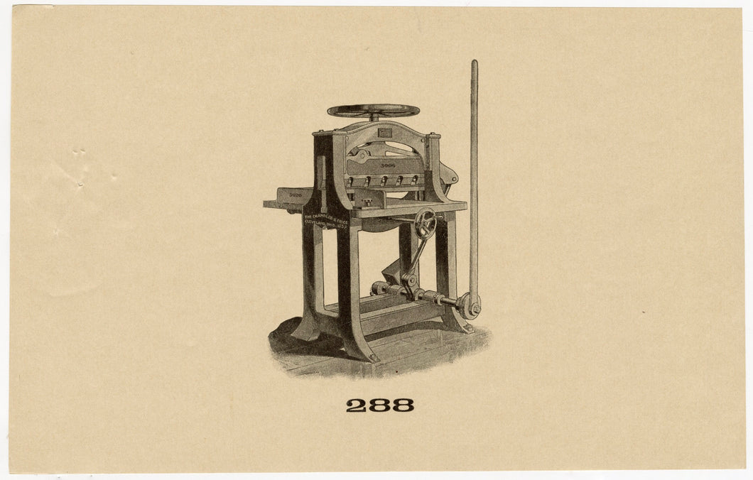 Letterpress and Printing Equipment Original Print | Press 288