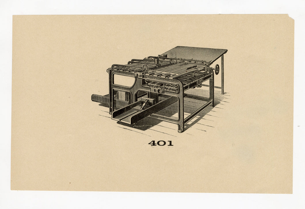 Letterpress and Printing Equipment Original Print | Press 401