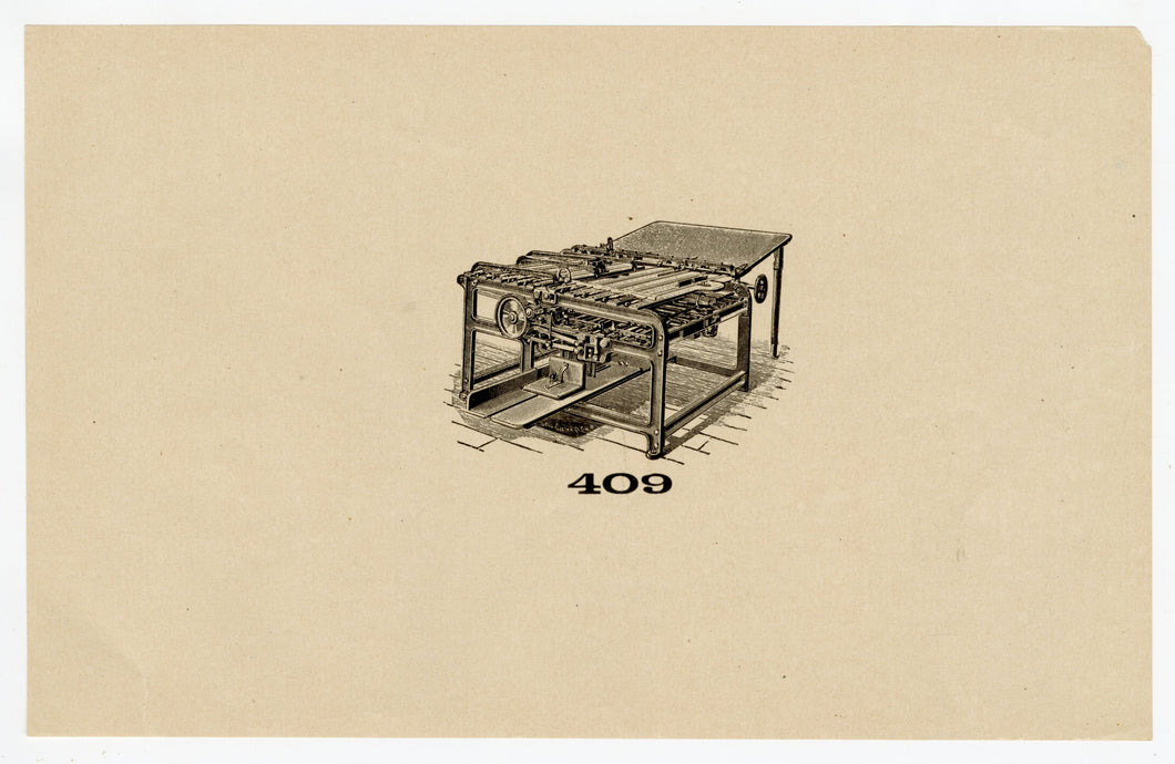 Letterpress and Printing Equipment Original Print | Press 409