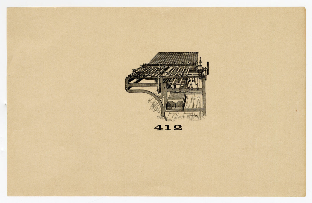 Letterpress and Printing Equipment Original Print | Press 412