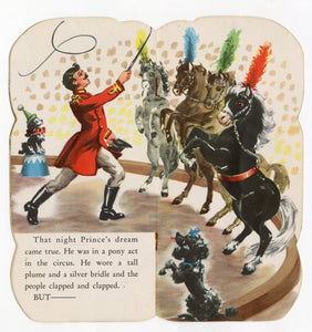 1949 Prince the Pony Die-Cut Children's Storybook, Circus Horse