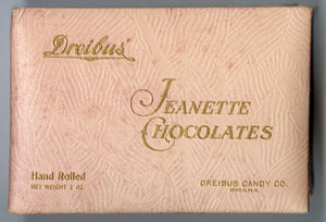 1920s JEANETTE CHOCOLATE BOX, Dreibus, Empty