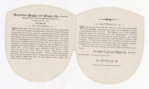 Victorian Scranton Buggy & Wagon Co. Die-Cut Trade Card Booklet