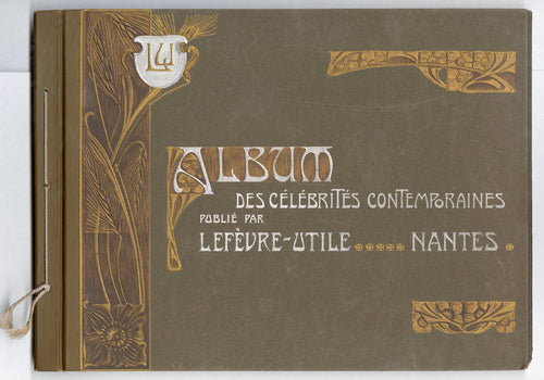 Antique Lefevre Utile Biscuits Celebrity Card Album, Art Nouveau PDF ONLY