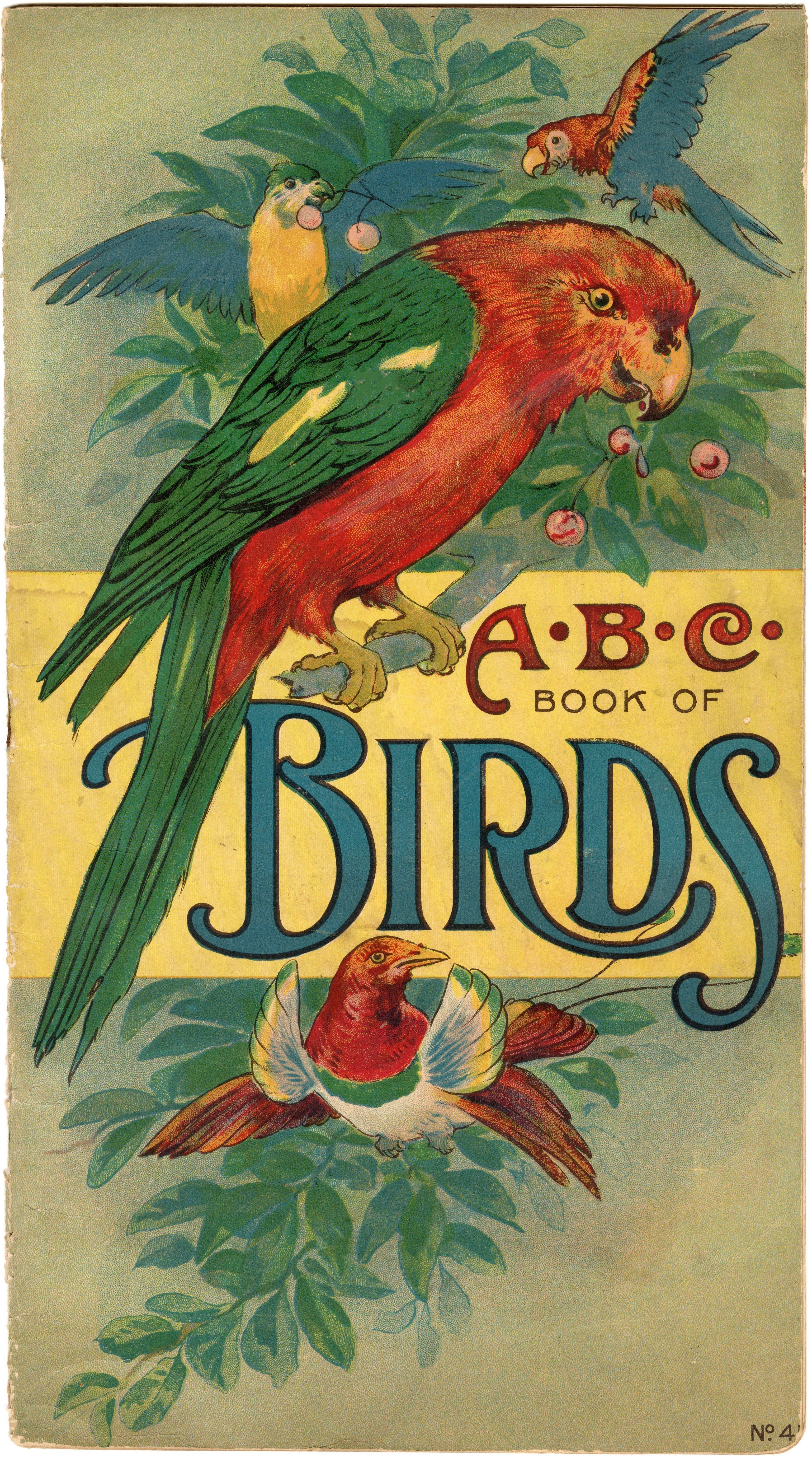 1916 THE ABC BOOK OF BIRDS Children's Alphabet Book PDF ONLY, Will