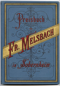 1889 Preisbuch von Fr. Melsbach in Sobernheim, Victorian Era Lithographer's Sample Catalog