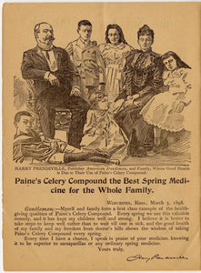 1899 PAINE'S CELERY COMPOUND Promotional Booklet PDF ONLY, Famous Victorians, Quack Nostrum