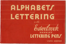Load image into Gallery viewer, Alphabets &amp; Lettering with Esterbrook Drawlet Lettering Pens PDF ONLY, 6th Edition