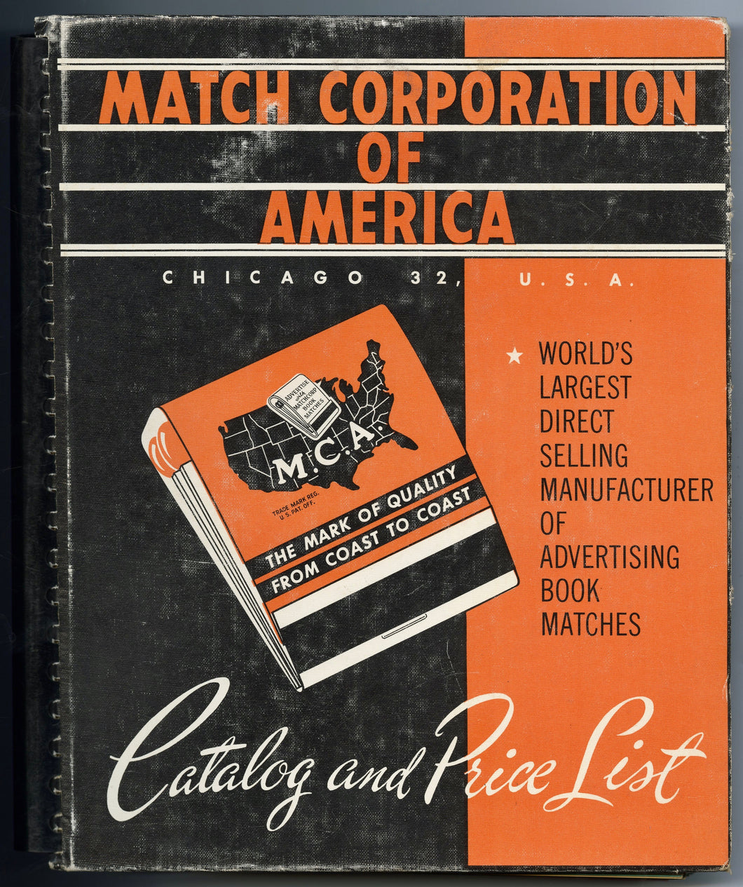 1958 MATCH Corporation of America MATCHBOOK Sample CATALOG, PDF ONLY