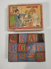 Load image into Gallery viewer, 1920&#39;s SAFETY-BLOCK Mini Children&#39;s Toy Block Set, Hal-Sam, Original Box 