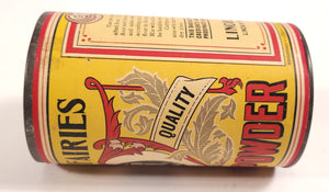 1920's LITTLE FAIRIES BAKING POWDER TIN, Original Label, Antique Can, Vintage Kitchen
