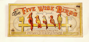 Vintage 1930's-1940's FIVE WISE BIRDS Children's SHOOTING GAME, Parker Bros.