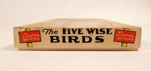 Vintage 1930's-1940's FIVE WISE BIRDS Children's SHOOTING GAME, Parker Bros.