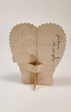 Load image into Gallery viewer, Antique BEISTLE VALENTINE&#39;S DAY Honeycomb Heart Card