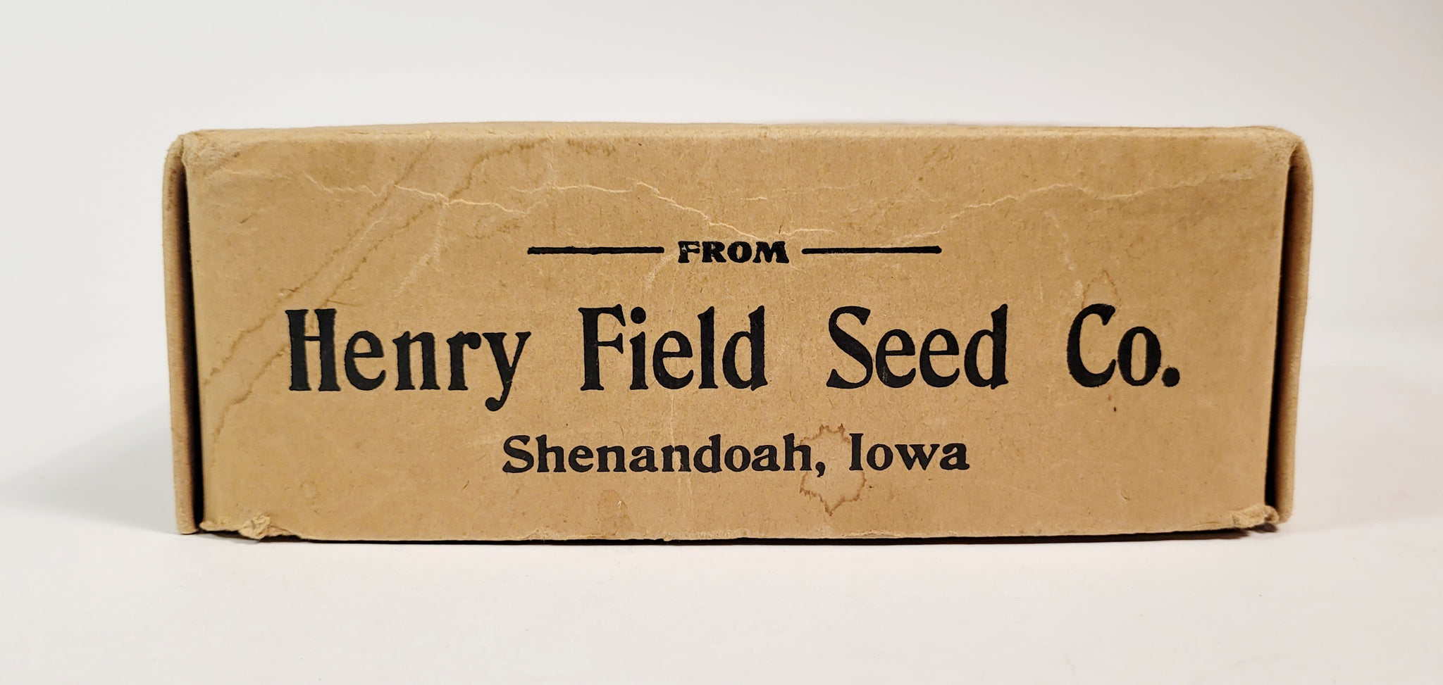 Antique Henry Field Seed Co. SEED PACKET BOX, Cardboard, Farming, Gard