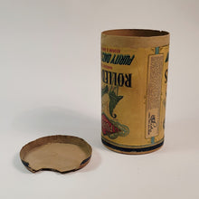 Load image into Gallery viewer, Antique 1910&#39;s-1920&#39;s ROLLED OATS CANISTER, Purity Brand, Calla Lily