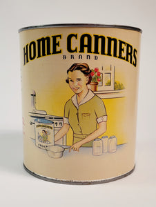 Vintage, Original HOME CANNERS BRAND Fruit Label and Tin, Vintage Kitchen